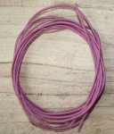 Lederband Ziegenleder rosa (fein/weich), ca. 1,4 mm Durchm., 1 m lang