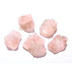 Fluorit rosa Kristalle / Rohsteine - inkl. Aufbewahrungsbox - Sonderqualitt - Raritt - ca. 0,9 - 1,2 cm (Fairer Handel)