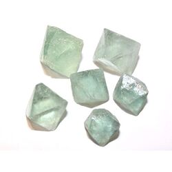 Fluorit grn Kristalle / Oktaeder / Rohsteine - ca. 2,5 - 2,7 cm / ca. 12-14g/St