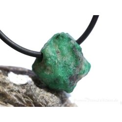Smaragd (Kolumbien) Rohsteinform / Kristall gebohrt (Beryll) - Sonderqualitt - Raritt - ca. 1,8 cm x 1,8 cm x 1,2 cm