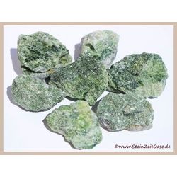 Diopsid grn Rohsteine - ca. 50 g
