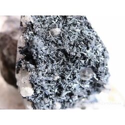 Antimonit (Stibnit) XXL Kristallstufe / Schmuckstein Anhnger Silberse - AA-Sonderqualitt - Raritt - Handarbeit - ca. 5,2 cm x 3,1 cm x 2 cm
