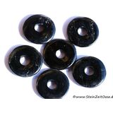 Turmalin schwarz (Schrl) (stab.) Donut Edelstein 30 mm...