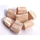 Alabaster orange Rohsteine - ca. 50 g - Restbestand -