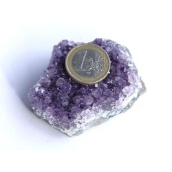 Amethyst Kristallstufe / Ladestufe mittelhell (Uruquai) - AA-Sonderqualitt - ca. 6 cm x 6 cm x 3 cm
