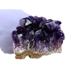 Amethyst Kristallstufe / Ladestufe dunkel (Uruquai) - AAA-Sonderqualitt - ca. 6,3 cm x 5,2 cm x 4,2 cm