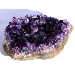 Amethyst Kristallstufe / Ladestufe dunkel (Uruquai) - AA-Sonderqualitt - ca. 9,4 cm x 6,3 cm x 3 cm