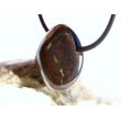 Tigereisen Trommelstein / Schmuckstein gebohrt - Sonderqualität - ca. 2,4 cm x 2,1 cm x 1,3 cm