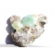Apophyllit grün mit Stilbit Kristallstufe / Rohstein - Rarität - ca. 3,9 cm x 3,3 cm x 1,1 cm