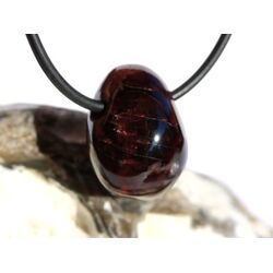 Granat rot Almandin Schimmer Trommelstein gebohrt - Sonderqualitt - ca. 2,1 cm x 1,7 cm x 1,3 cm