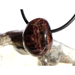 Granat rot Almandin Schimmer Trommelstein gebohrt - Sonderqualitt - ca. 2,1 cm x 1,7 cm x 1,3 cm