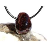 Granat rot Almandin Schimmer Trommelstein gebohrt -...