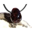 Granat rot Almandin "Schimmer" Trommelstein gebohrt - Sonderqualität - ca. 2,1 cm x 1,7 cm x 1,3 cm