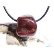 Granat rot "Sterngranat" Almandin Trommelstein gebohrt - Sonderqualität - Rarität - ca. 1,9 cm x 1,8 cm x 1,3 cm - Sonderpreis wg. Makel -