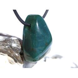 Moosachat gr�n Schmuckstein Cabochon gebohrt - ca. 2,6 cm x 1,8 cm x 1,4 cm