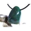 Moosachat grün Schmuckstein Cabochon gebohrt - ca. 2,6 cm x 1,8 cm x 1,4 cm
