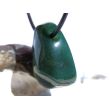 Moosachat grün Schmuckstein Cabochon gebohrt - ca. 2,6 cm x 1,8 cm x 1,4 cm
