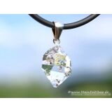 Herkimer Diamant Doppelender Kristall Anhänger Silberöse - AA-Sonderqualität - Rarität - ca. 3,3 cm x 1,6 cm x 1,4 cm