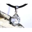Herkimer Diamant Doppelender Kristall Anhänger Silberöse - AA-Sonderqualität - Rarität - ca. 3,3 cm x 1,6 cm x 1,4 cm