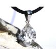 Herkimer Diamant Doppelender Kristall Anhänger Silberöse - AA-Sonderqualität - Rarität - ca. 3,3 cm x 1,6 cm x 1,4 cm