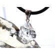 Herkimer Diamant Doppelender Kristall Anhänger Silberöse - AA-Sonderqualität - Rarität - ca. 3,3 cm x 1,6 cm x 1,4 cm