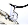 Herkimer Diamant Doppelender Kristall Anhänger Silberöse - AA-Sonderqualität - Rarität - ca. 3,3 cm x 1,6 cm x 1,4 cm