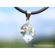 Herkimer Diamant Doppelender Kristall Anhänger Silberöse - AA-Sonderqualität - Rarität - ca. 3,3 cm x 1,6 cm x 1,4 cm