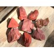 Jaspis rot Wassersteine-Sonderqualität / Rohsteine extra angetrommelt - ca. 100 g (GKS)