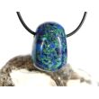 Azurit-Malachit (gepr.) Trommelstein gebohrt - ca. 2,8 cm x 2 cm x 1,8 cm
