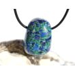 Azurit-Malachit (gepr.) Trommelstein gebohrt - ca. 2,8 cm x 2 cm x 1,8 cm