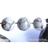 Magnesit Kugel gebohrt - ca. 25 mm - Sonderqualität -