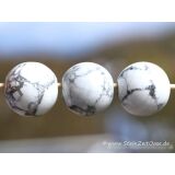 Magnesit Kugel gebohrt - ca. 25 mm - Sonderqualität -