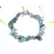 Fluorit bunt Splitterarmband - Sonderqualität - ca. 4 - 12 mm / ca. 17 cm