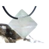 Fluorit grün Kristall / Oktaeder / Rohstein gebohrt - Sonderqualität - ca. 2,9 cm x 2,9 cm x 2,9 cm