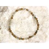 Labradorit Armband / Kugelarmband Kugeln 4 - 4,5 mm - Sonderqualität - ca. 19 cm