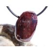 Granat rot "Sterngranat" Almandin Trommelstein gebohrt - Sonderqualität - Rarität - ca. 2,5 cm x 1,7 cm x 1,6 cm - Sonderpreis wg. Makel -