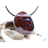 Granat rot "Sterngranat" Almandin Trommelstein gebohrt - Sonderqualität - Rarität - ca. 2,8 cm x 2,1 cm x 1,8 cm