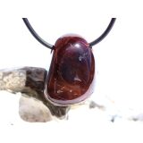 Granat rot "Sterngranat" Almandin Trommelstein gebohrt - Sonderqualität - Rarität - ca. 2,8 cm x 2,1 cm x 1,8 cm