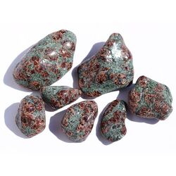 Granat-Pyroxenit Trommelsteine - Sonderqualitt - ca. 2,4 - 2,6 cm / ca. 10-11 g/St (Fairer Handel/Fair Trade / GKS)