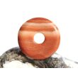 Jaspis gebändert "Malachit rot" Donut 25 mm (4 mm stark) - Sonderqualität -