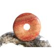 Jaspis gebändert "Malachit rot" Donut 20 mm (3,5 mm stark) - Sonderqualität -
