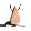 Baryt apricot (Schwerspat) XXXL Schmuckstein / Scheibenstein gebohrt - Handarbeit - Sonderqualität - ca. 5,9 cm x 3,7 cm x 0,8 cm