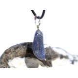 Tansanit (Zoisit) Schmuckstein / Trommelstein Anhänger Silberöse Schmuckdose - Rarität - Sonderqualität - ca. 3,2 cm x 1,2 cm x 0,8 cm