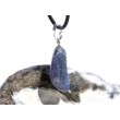 Tansanit (Zoisit) Schmuckstein / Trommelstein Anhänger Silberöse Schmuckdose - Rarität - Sonderqualität - ca. 3,2 cm x 1,2 cm x 0,8 cm