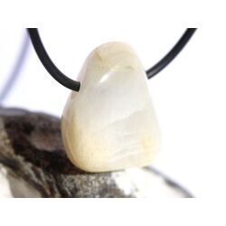 Mondstein (Feldspat) Schmuckstein / Scheibenstein gebohrt - Sonderqualitt - ca. 2,4 cm x 2,2 cm x 0,9 cm