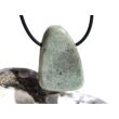 Hydrogrossular (Granat) XL Schmuckstein gebohrt - Sonderqualität - Handarbeit - ca. 3,5 cm x 2,5 cm x 1,4 cm