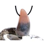 Hydrogrossular (Granat) XXL Trommelstein gebohrt -...