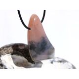 Hydrogrossular (Granat) XXL Trommelstein gebohrt - Sonderqualität - ca. 4,6 cm x 2,6 cm x 1,5 cm