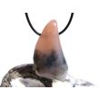 Hydrogrossular (Granat) XXL Trommelstein gebohrt - Sonderqualität - ca. 4,6 cm x 2,6 cm x 1,5 cm