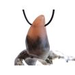 Hydrogrossular (Granat) XXL Trommelstein gebohrt - Sonderqualität - ca. 4,6 cm x 2,6 cm x 1,5 cm